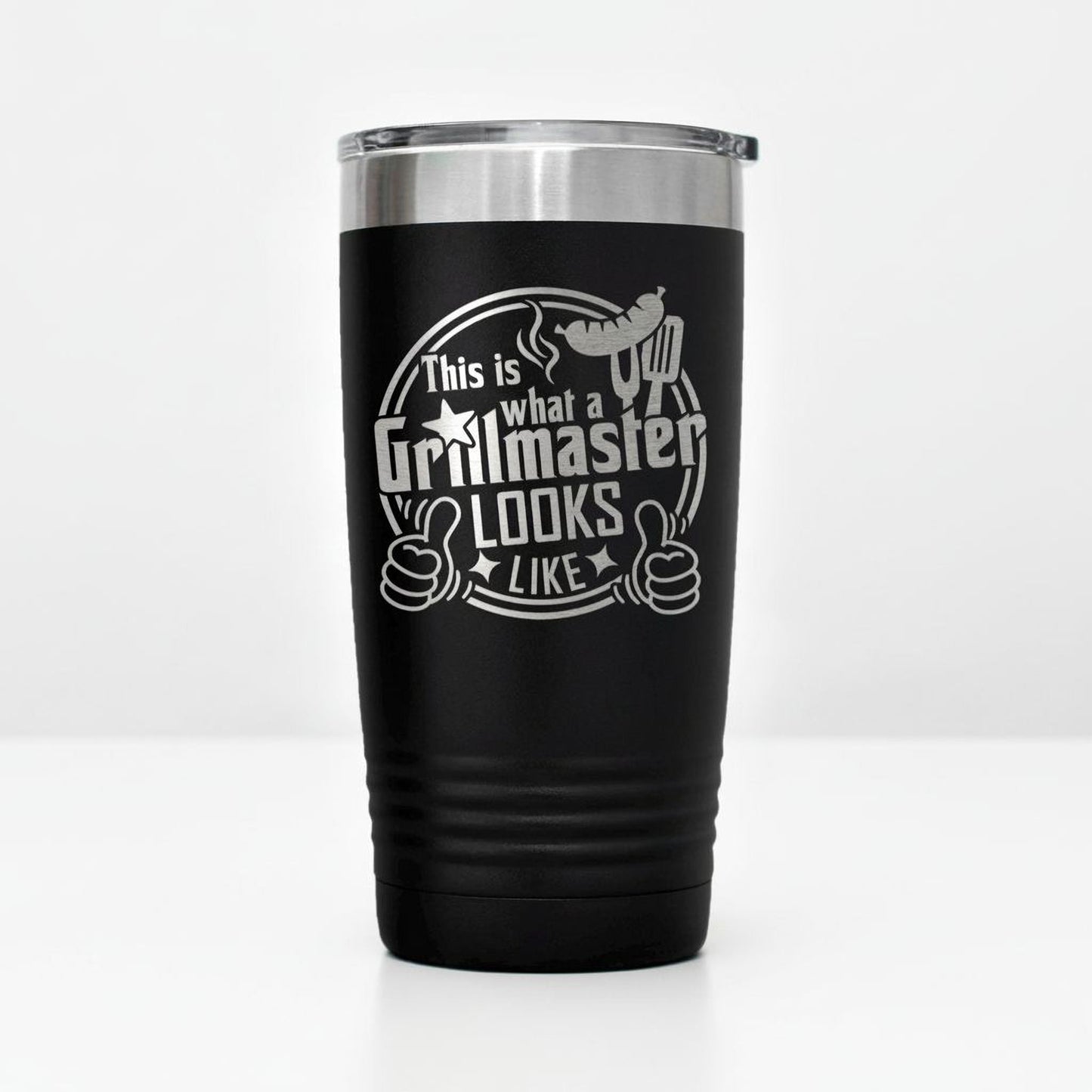 Grillmaster Tumbler - Insulated Stainless Steel Double Wall Tumbler For BBQ Gift Joyful Moose