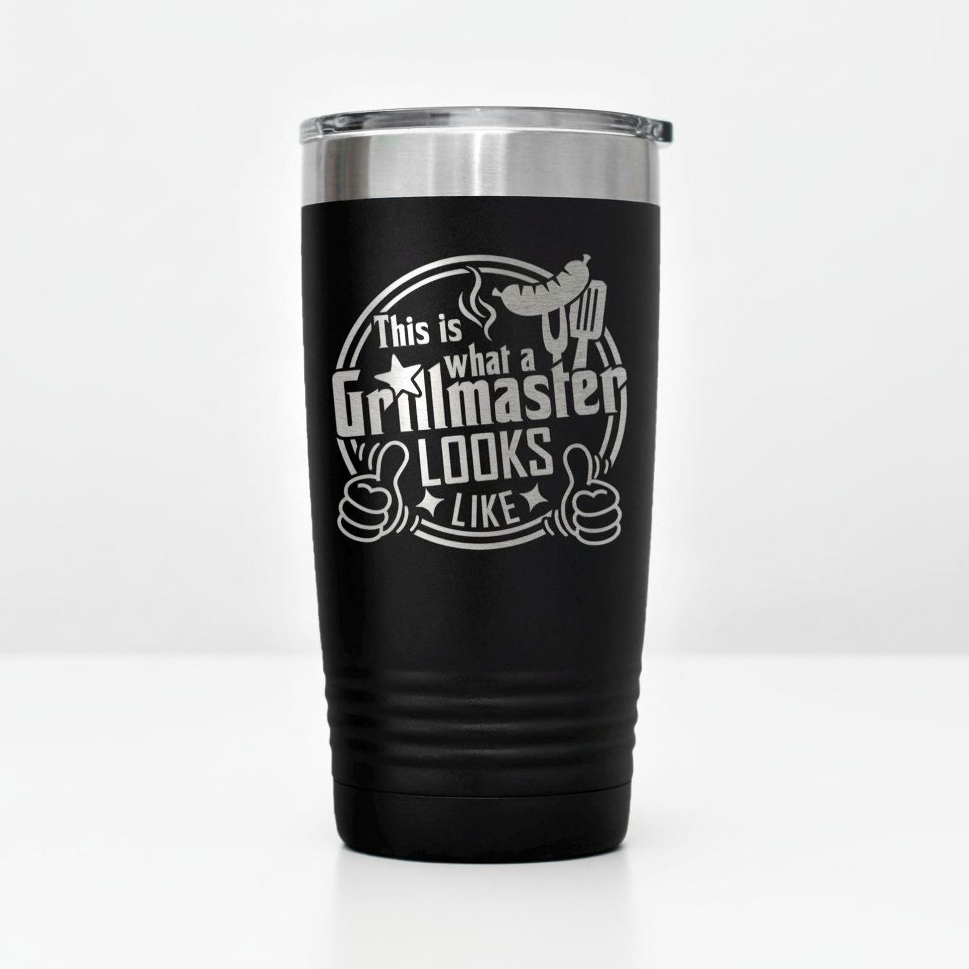 Grillmaster Tumbler - Insulated Stainless Steel Double Wall Tumbler For BBQ Gift Joyful Moose
