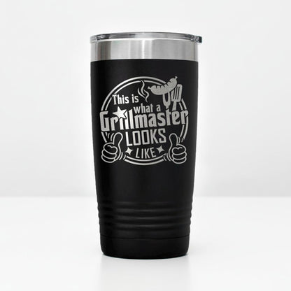 Grillmaster Tumbler - Insulated Stainless Steel Double Wall Tumbler For BBQ Gift Joyful Moose