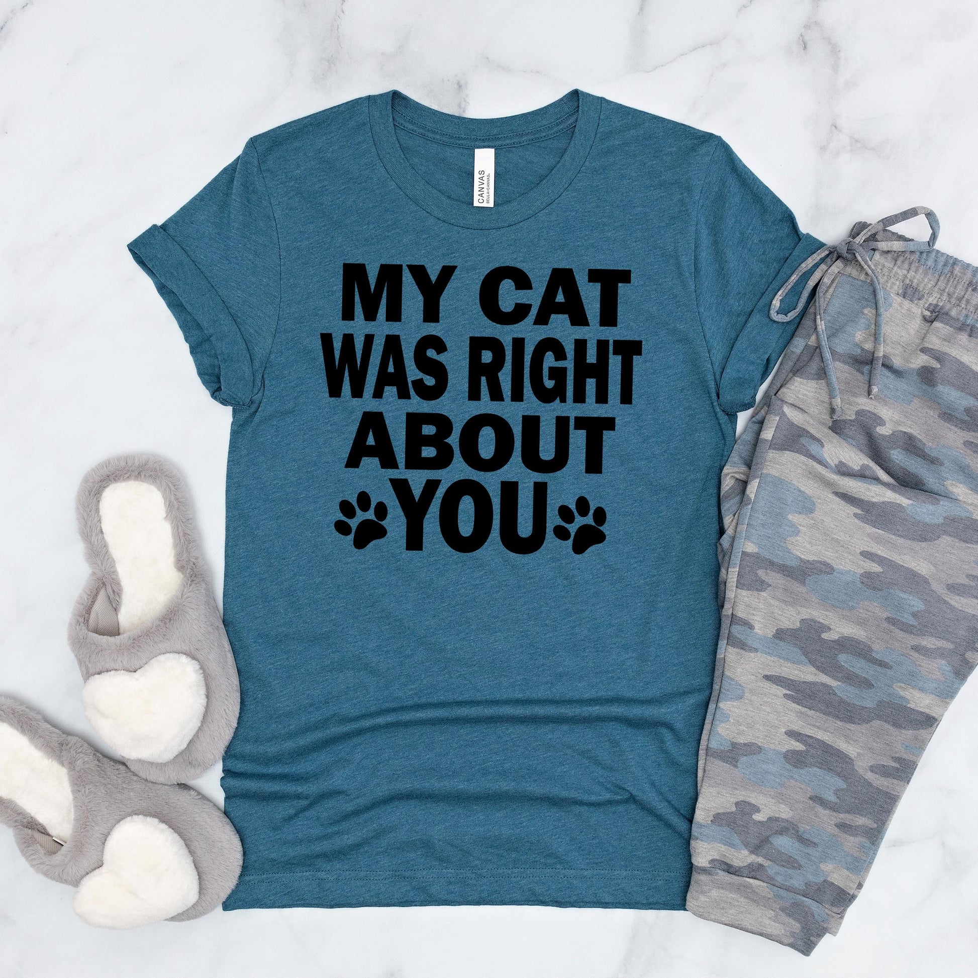 Funny Cat Shirt – Bella Canvas Tee | Cute Cat Mom Shirt Gift Ideas Joyful Moose