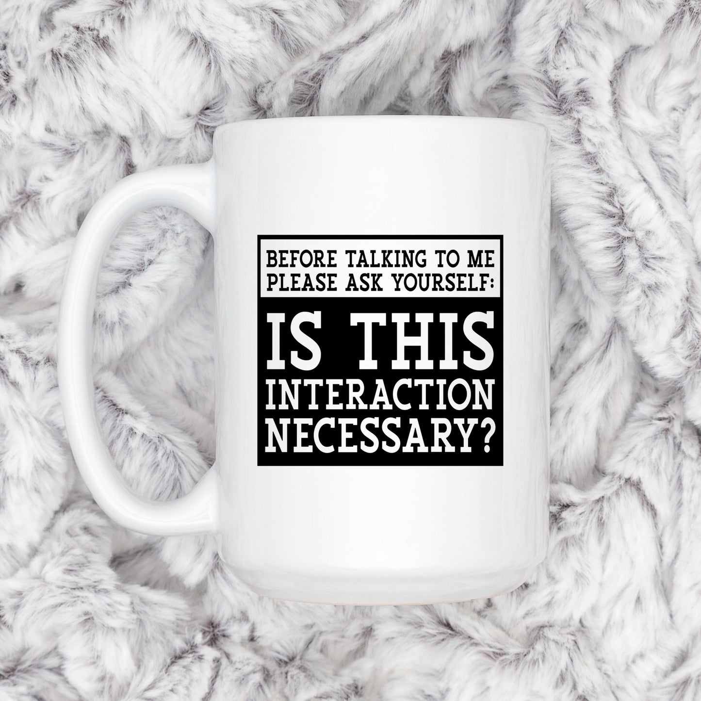 Funny Sarcastic Coffee Mug – Introvert Humor Gift | Office Humor Cup, Dishwasher Safe Joyful Moose