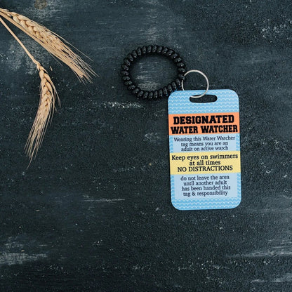 Pool Safety Badge, Water Watch Tag, Water Safety, Swimming Pool Accessories Joyful Moose