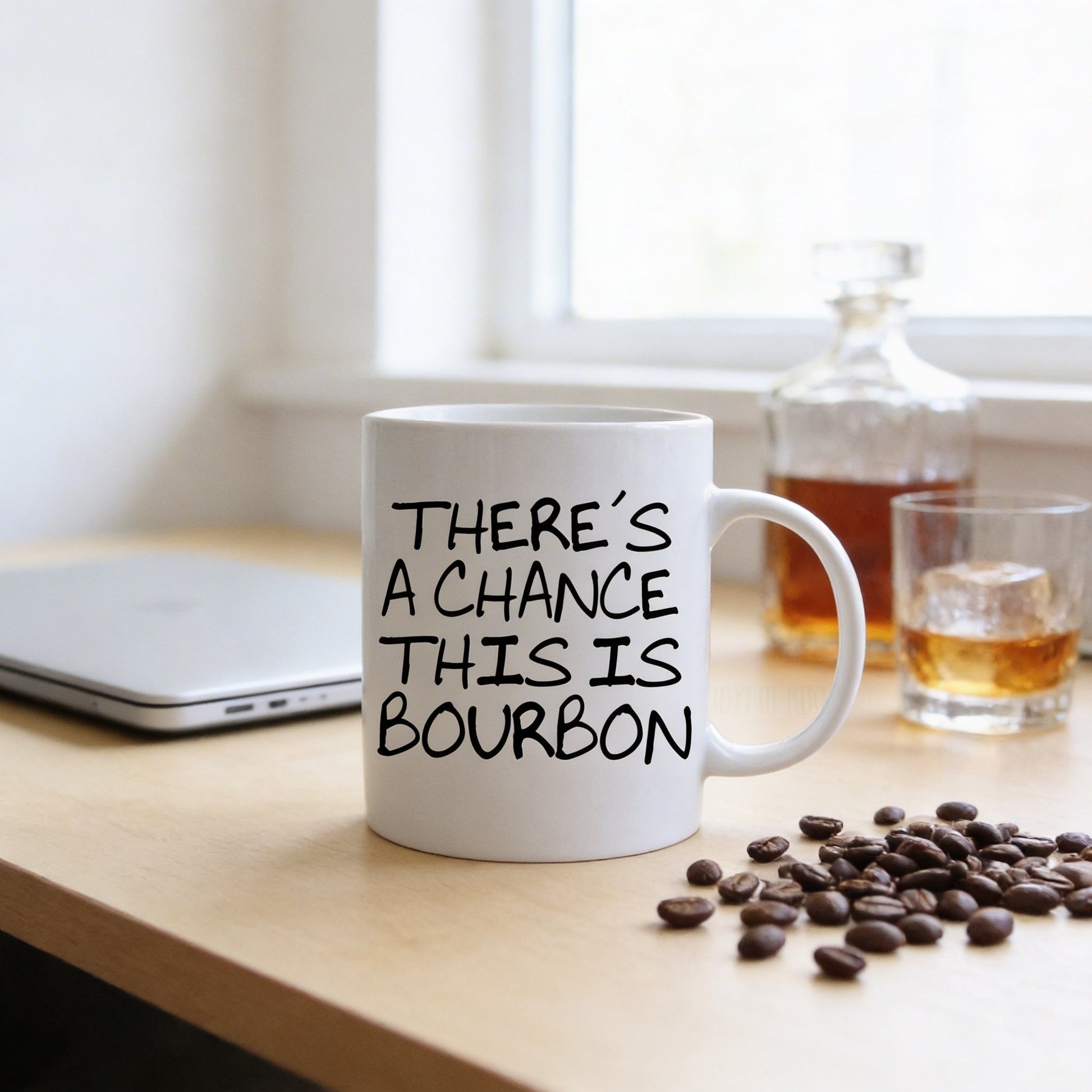 Funny Coffee Mug - Funny Bourbon Gift - Funny Saying Coffee Mug Joyful Moose