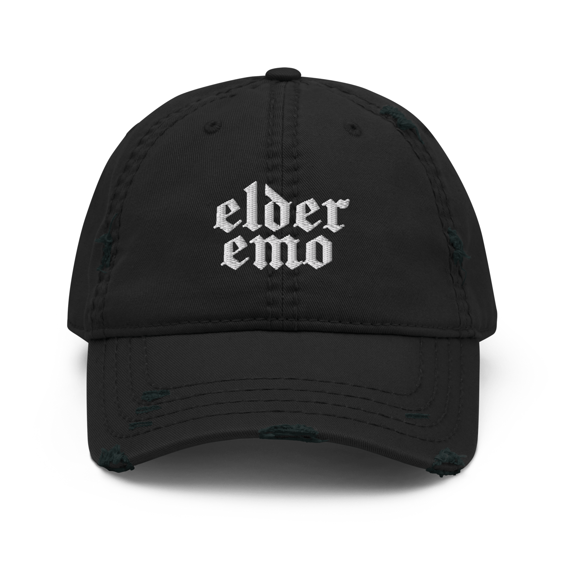 Elder Emo Distressed Dad Cap Goth Cloth Co.