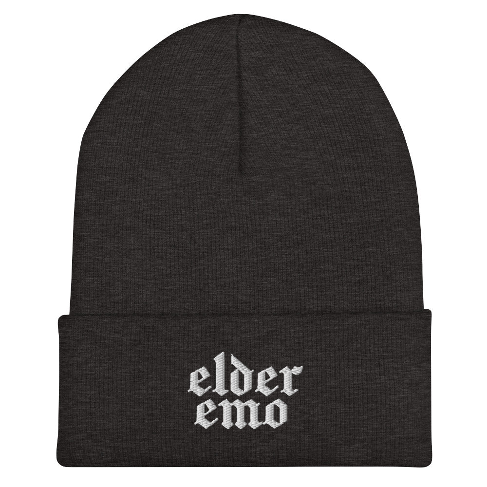 Elder Emo Embroidered Beanie Goth Cloth Co.
