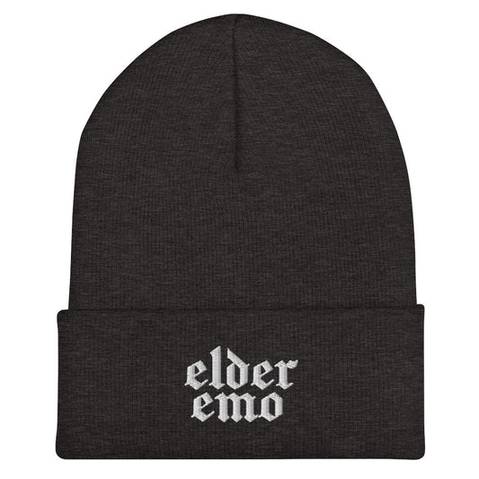 Elder Emo Embroidered Beanie Goth Cloth Co.