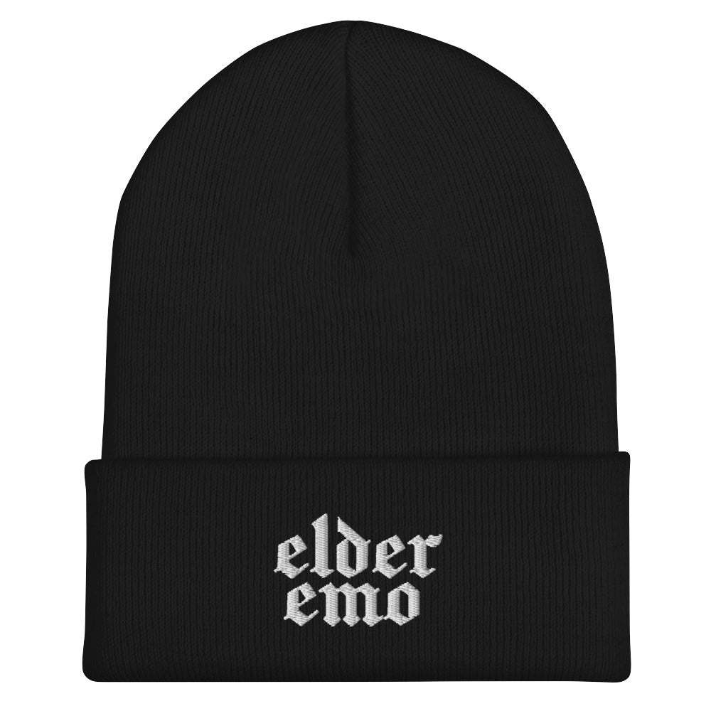 Elder Emo Embroidered Beanie Goth Cloth Co.