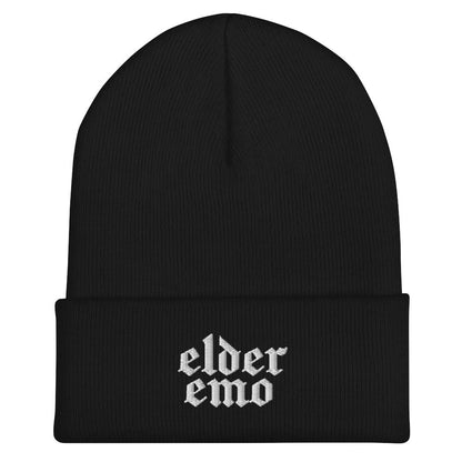 Elder Emo Embroidered Beanie Goth Cloth Co.