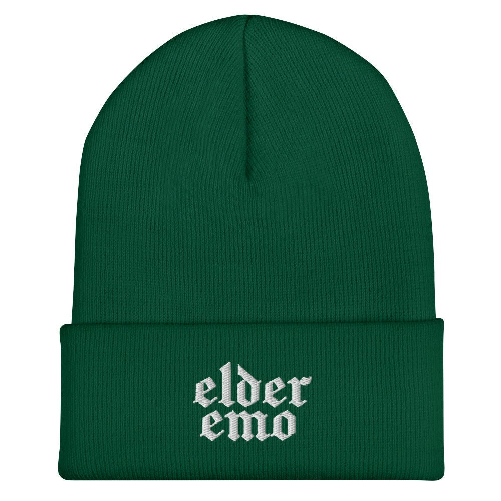 Elder Emo Embroidered Beanie Goth Cloth Co.