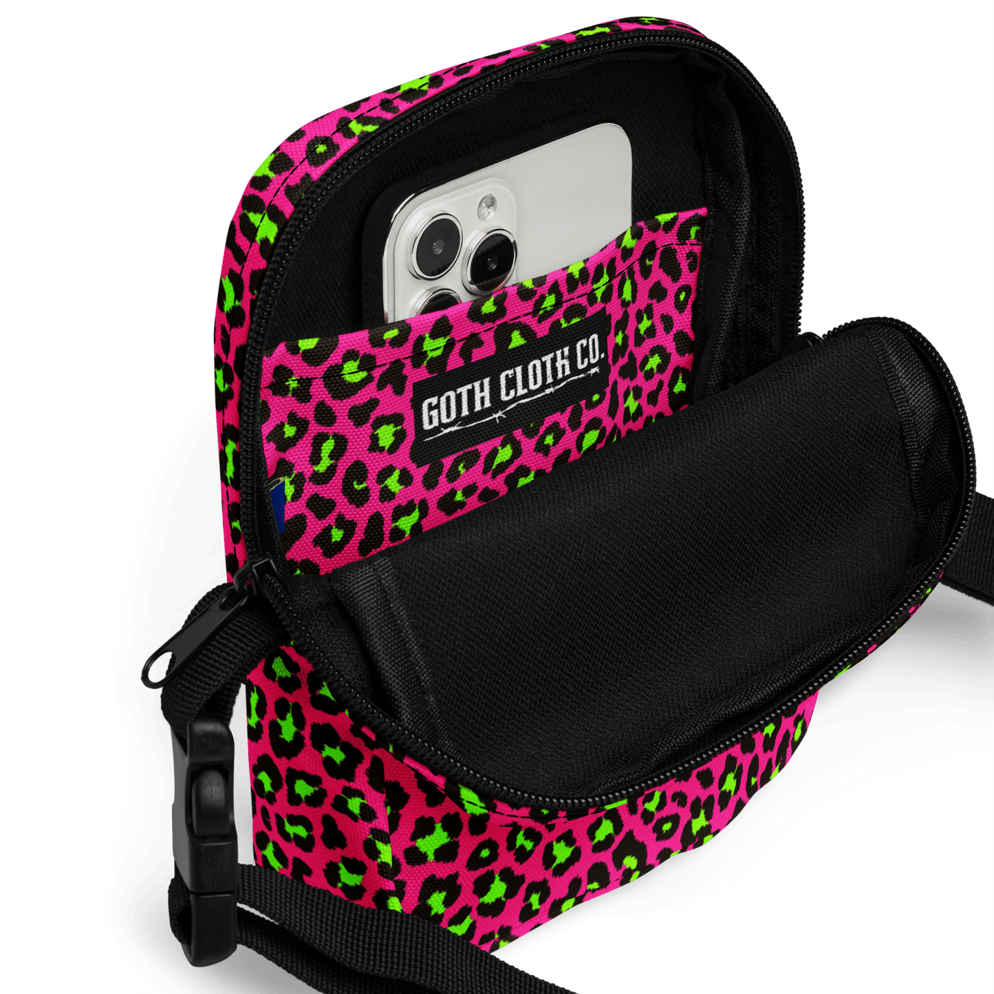 Electric Leopard Crossbody Bag Goth Cloth Co.