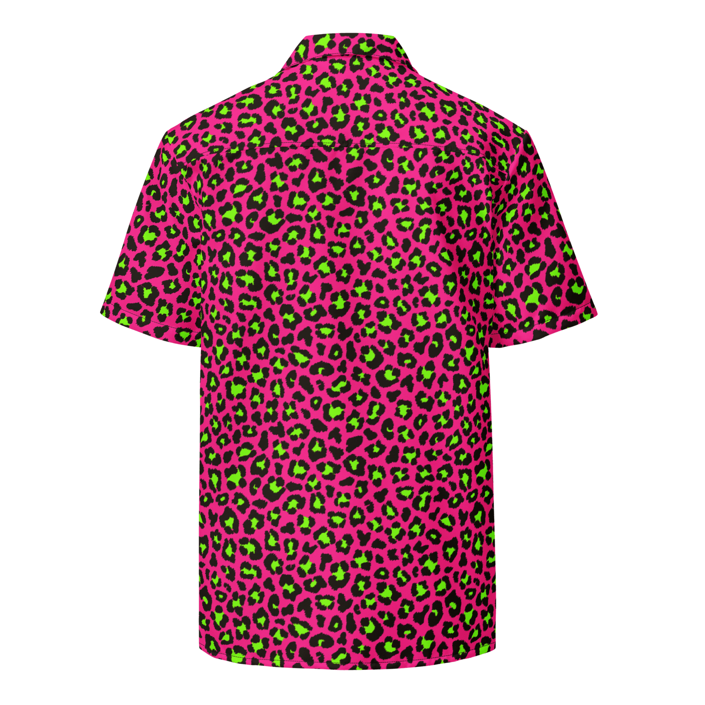Electric Leopard Print Button-Up Shirt Goth Cloth Co.
