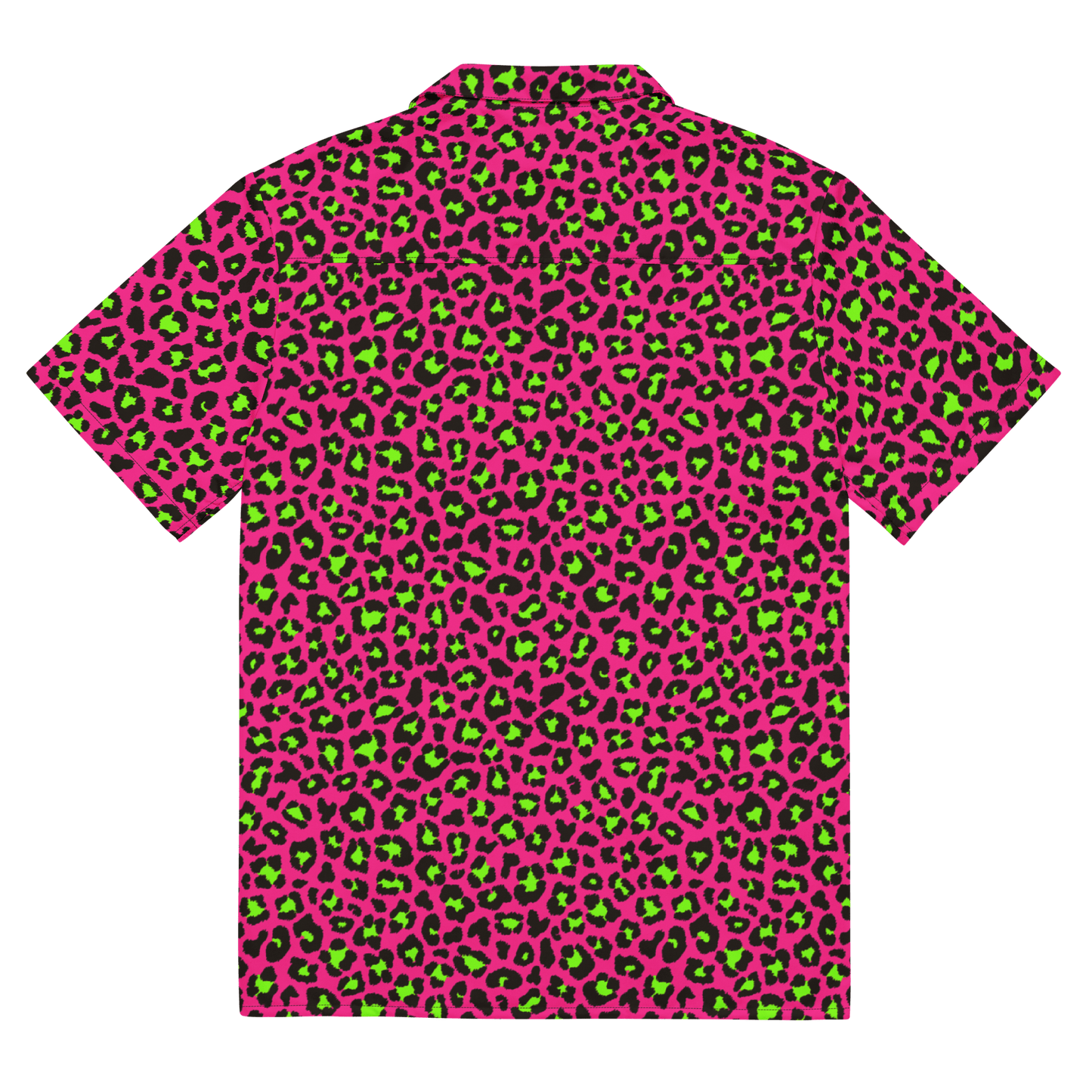 Electric Leopard Print Button-Up Shirt Goth Cloth Co.