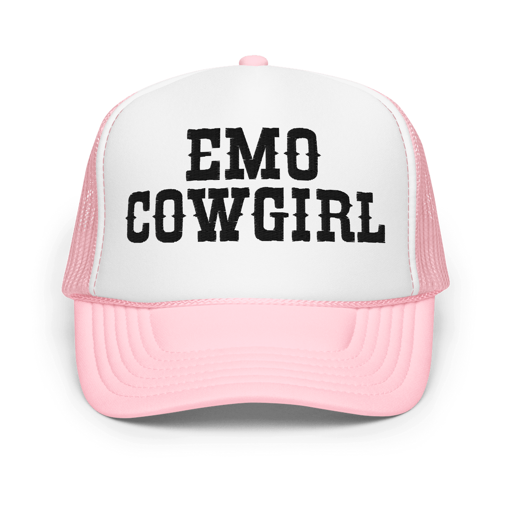 Emo Cowgirl Embroidered Foam Trucker Hat Goth Cloth Co.