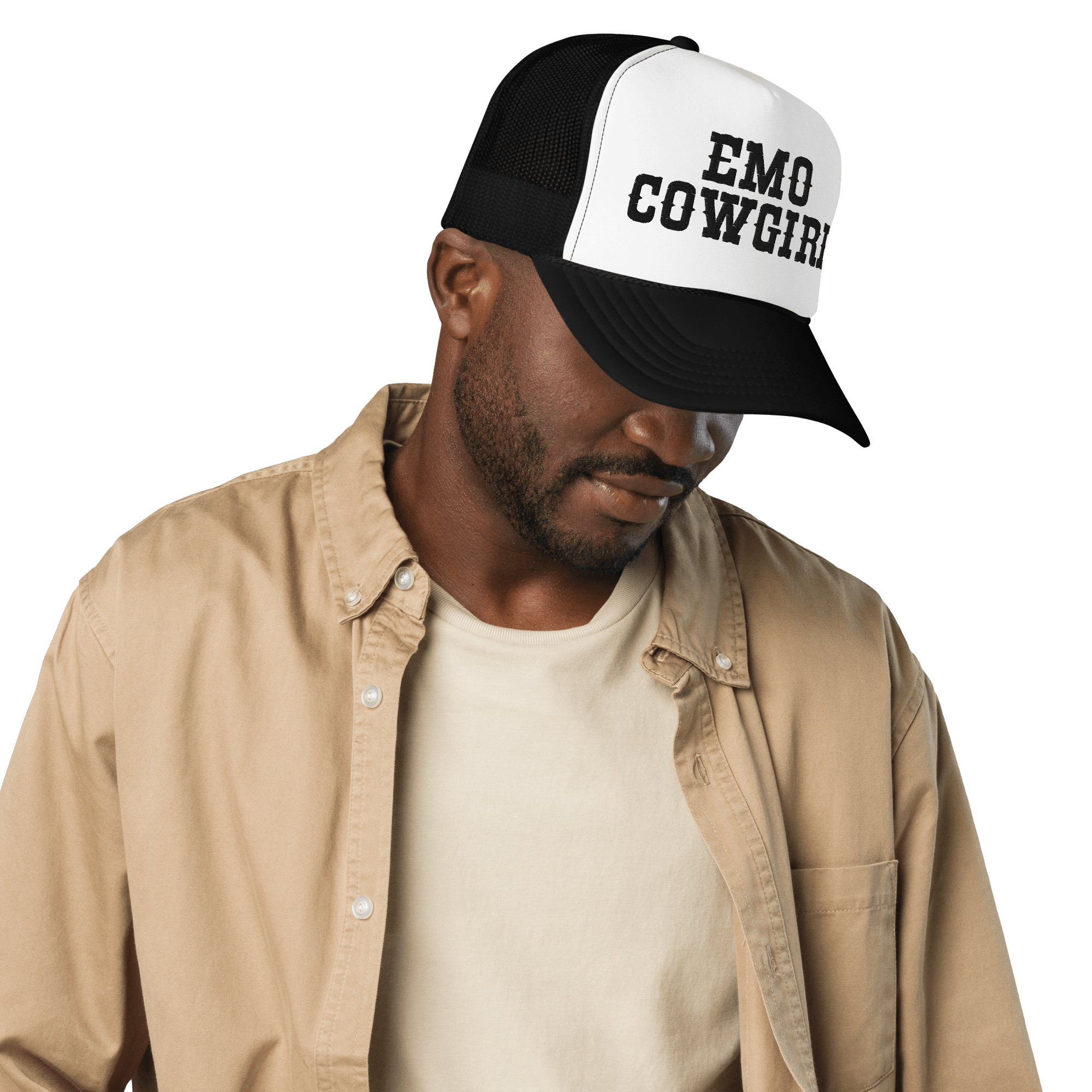 Emo Cowgirl Embroidered Foam Trucker Hat Goth Cloth Co.
