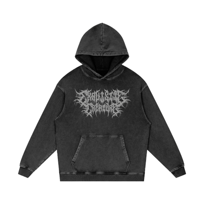 Exquisite Creature Acid Wash Oversize Hoodie Goth Cloth Co.