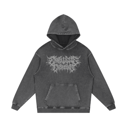 Exquisite Creature Acid Wash Oversize Hoodie Goth Cloth Co.