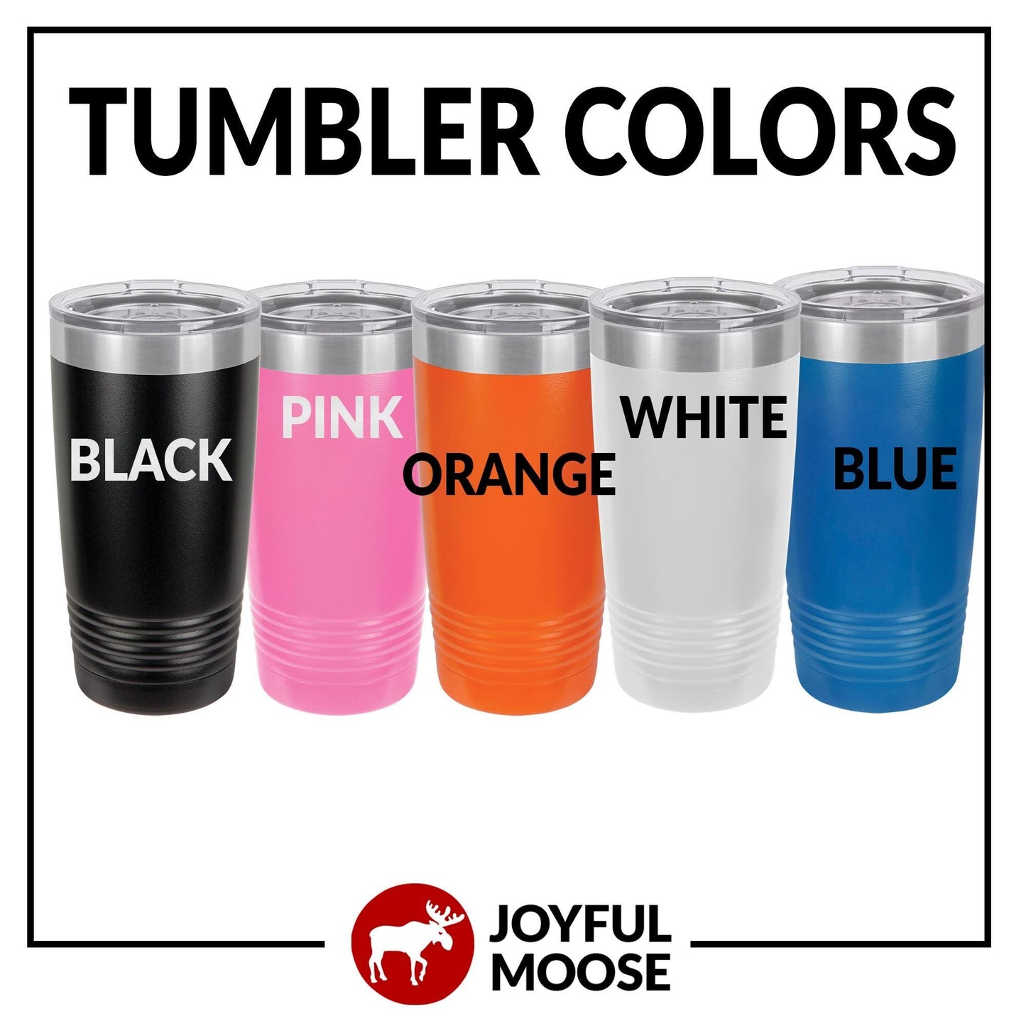 Personalized Butterfly Tumbler - Custom Insulated 20 oz Stainless Steel Mug Joyful Moose
