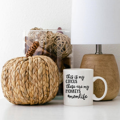 Funny Mom Coffee Mug – Ceramic Coffee Cup With Playful Message | Microwave Safe Joyful Moose