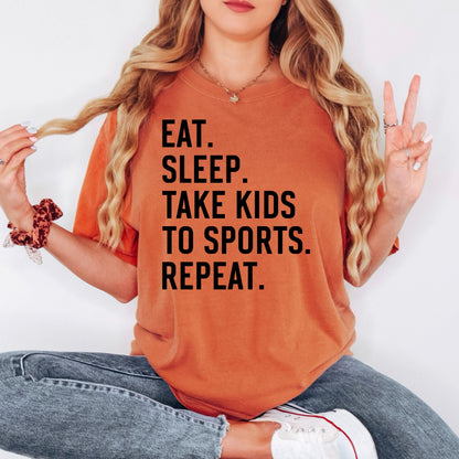 Sports Mom Graphic Tee – Soft Cotton Comfort Shirt for Parenting Hustle Joyful Moose