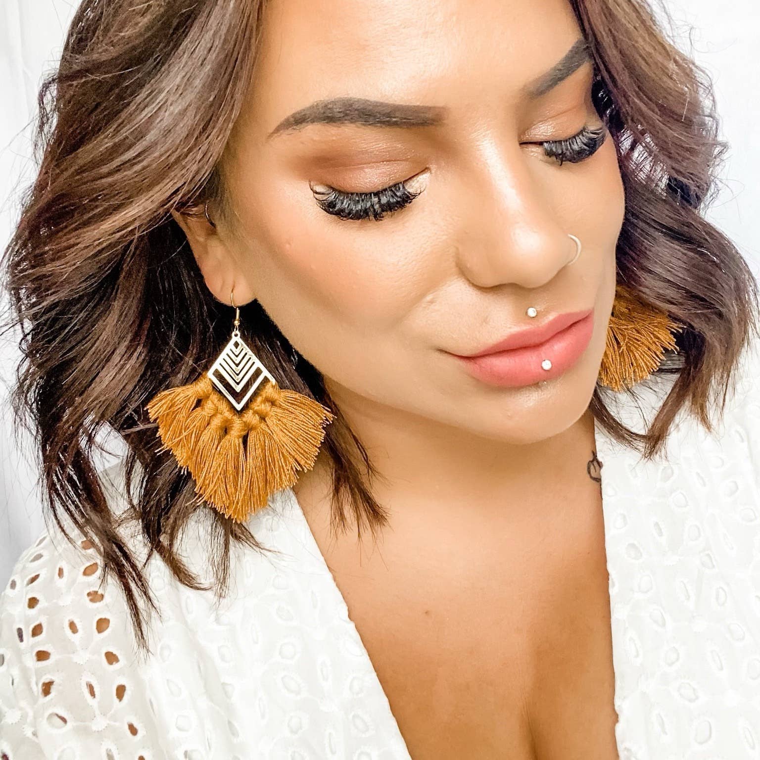Western Boho Toffee Earrings Wild Cactus Boutique
