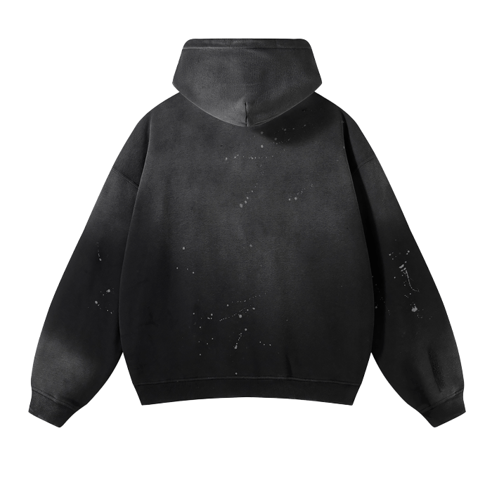Feminine Vintage Frayed Premium Metal Hoodie Goth Cloth Co.