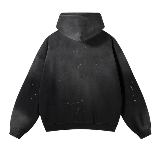 Feminine Vintage Frayed Premium Metal Hoodie Goth Cloth Co.