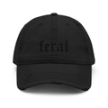 Feral Blackout Distressed Dad Hat Goth Cloth Co.