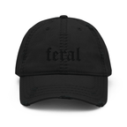 Feral Blackout Distressed Dad Hat Goth Cloth Co.