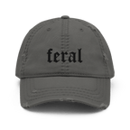 Feral Blackout Distressed Dad Hat Goth Cloth Co.