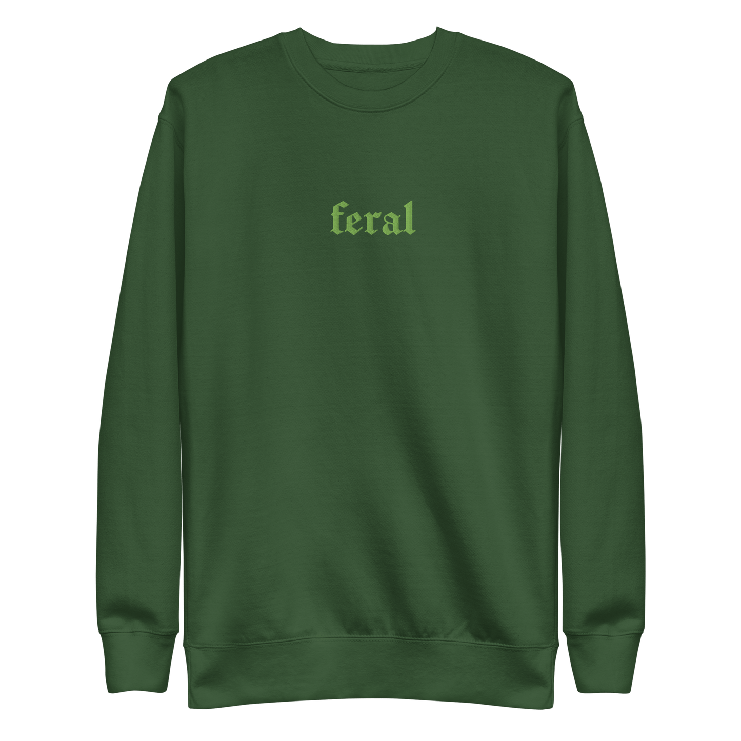 Feral Blackout Embroidered Sweatshirt Goth Cloth Co.