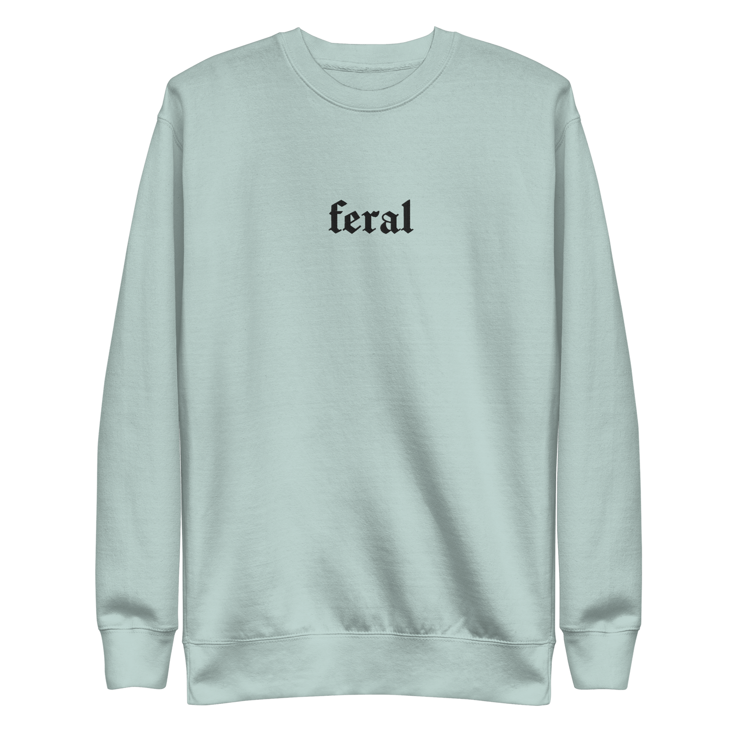Feral Blackout Embroidered Sweatshirt Goth Cloth Co.