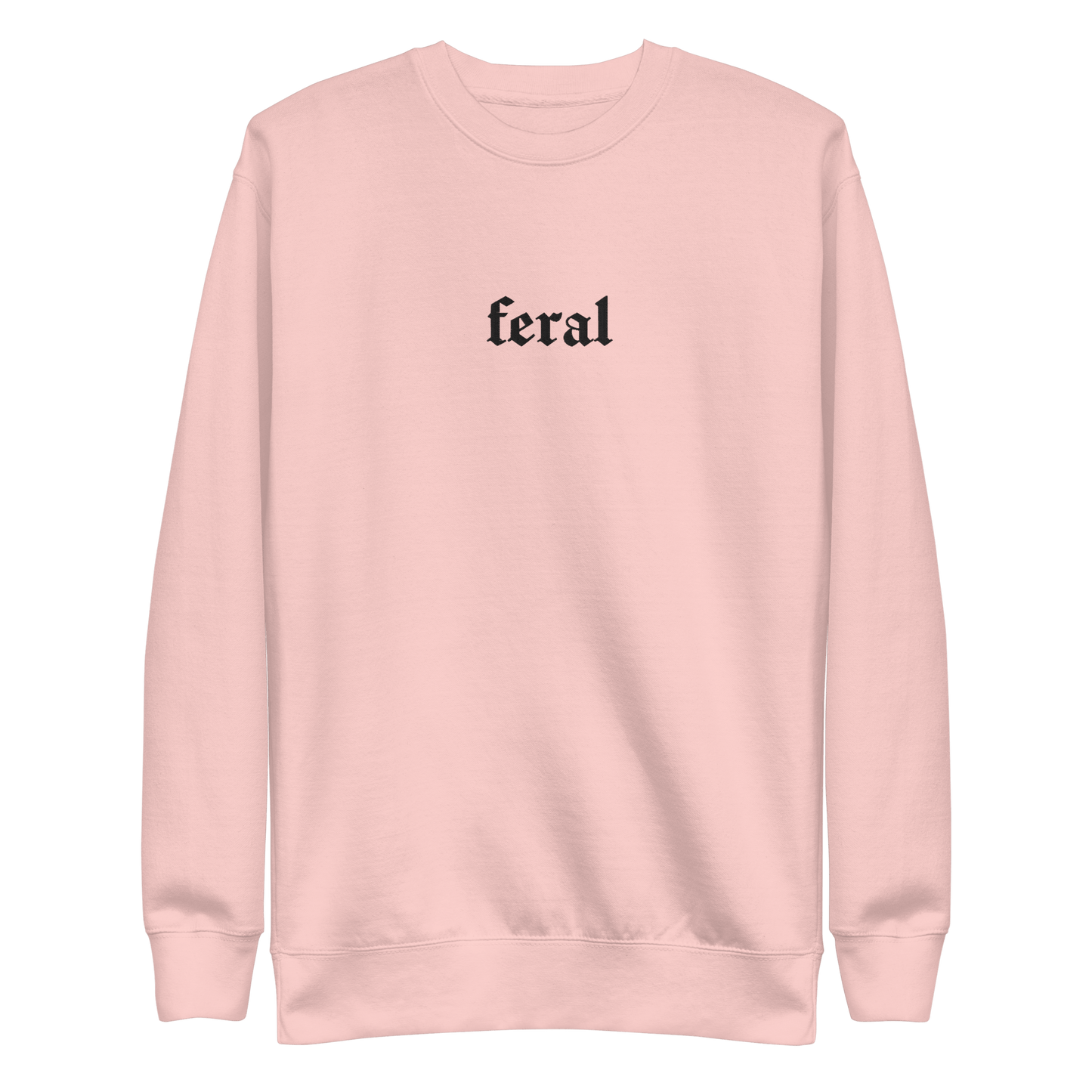 Feral Blackout Embroidered Sweatshirt Goth Cloth Co.