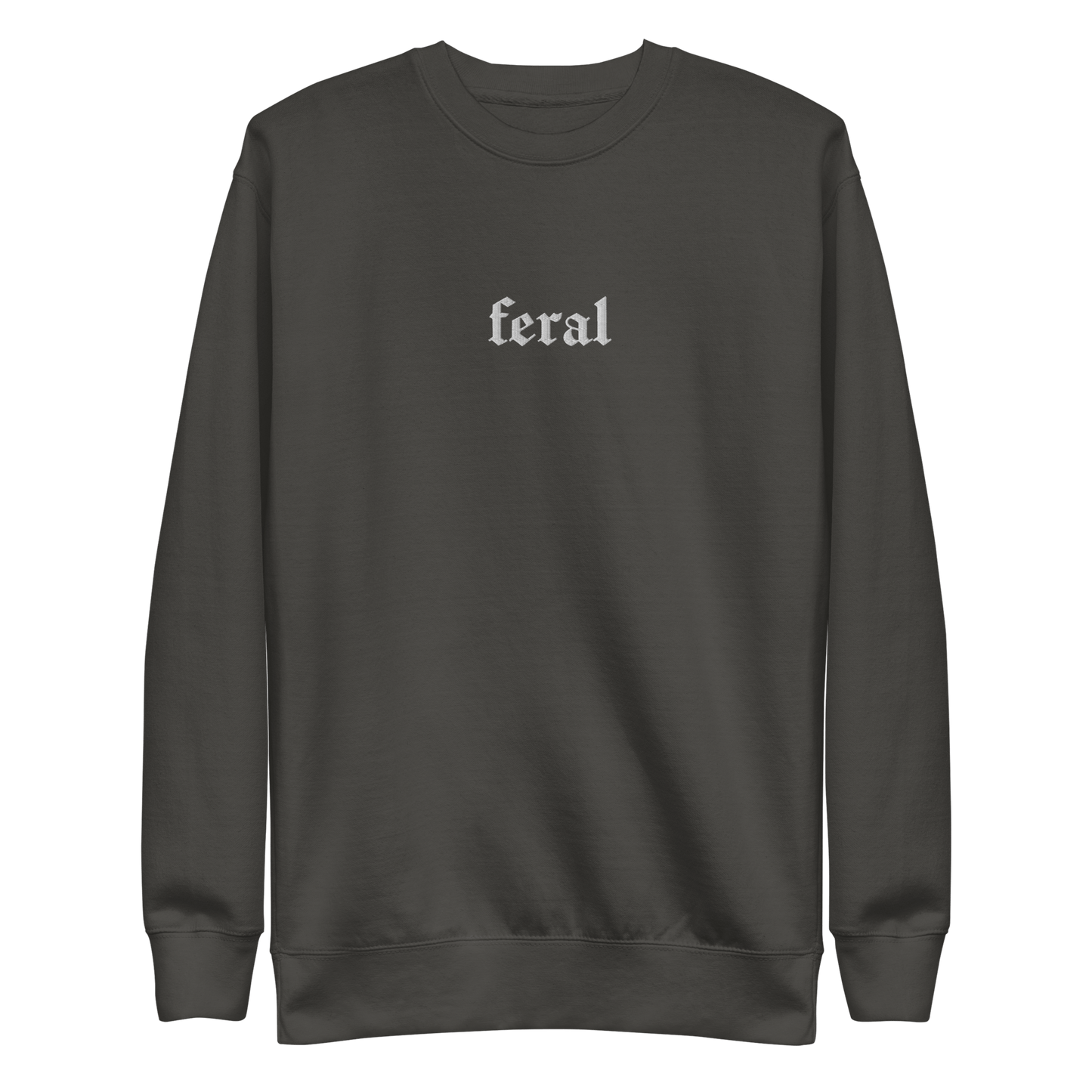 Feral Blackout Embroidered Sweatshirt Goth Cloth Co.
