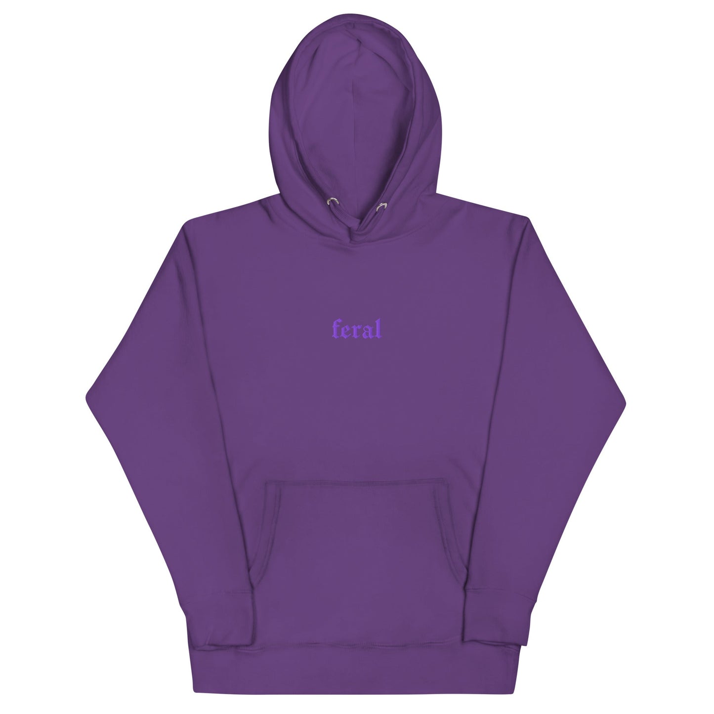 Feral Embroidered Hoodie Goth Cloth Co.