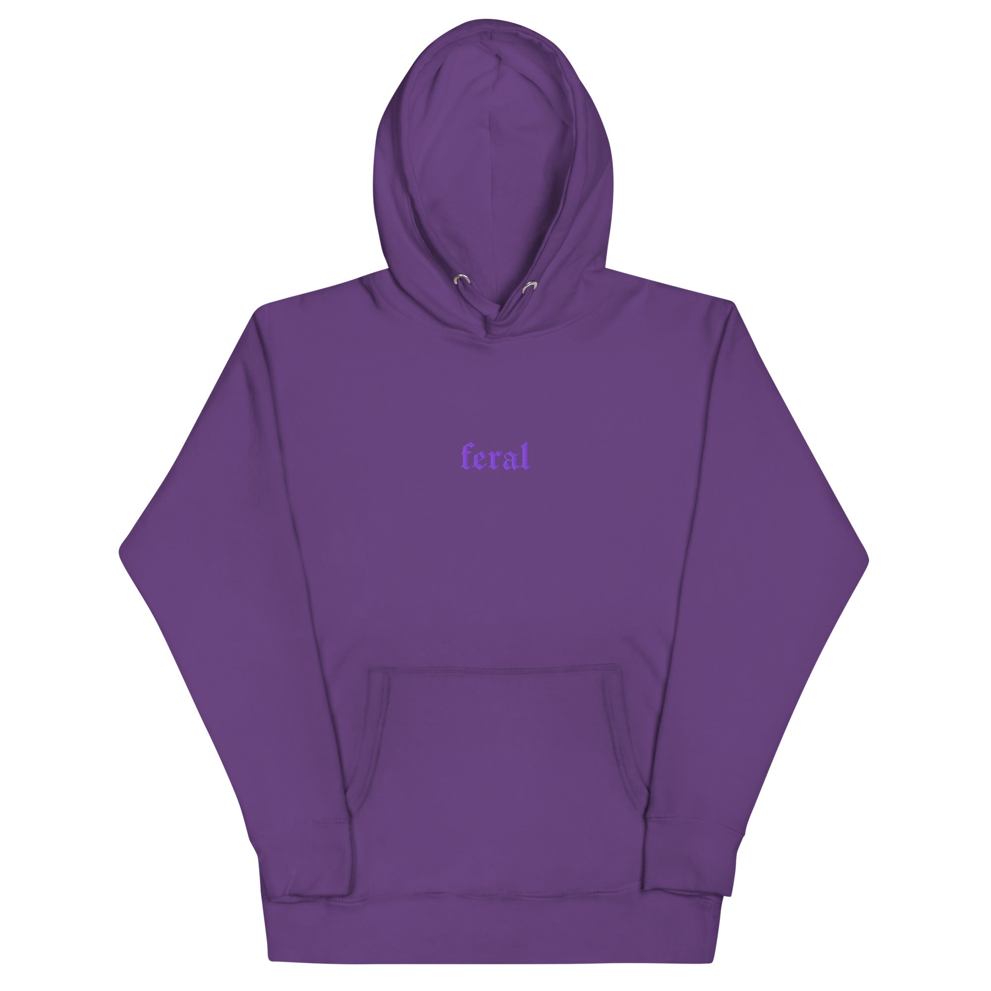 Feral Embroidered Hoodie Goth Cloth Co.