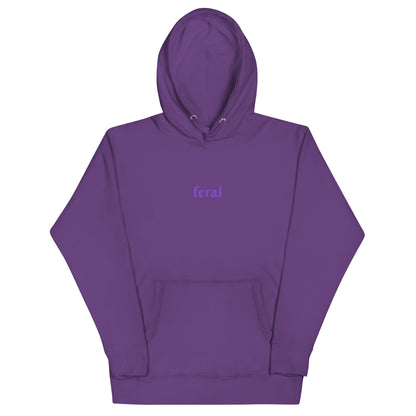 Feral Embroidered Hoodie Goth Cloth Co.