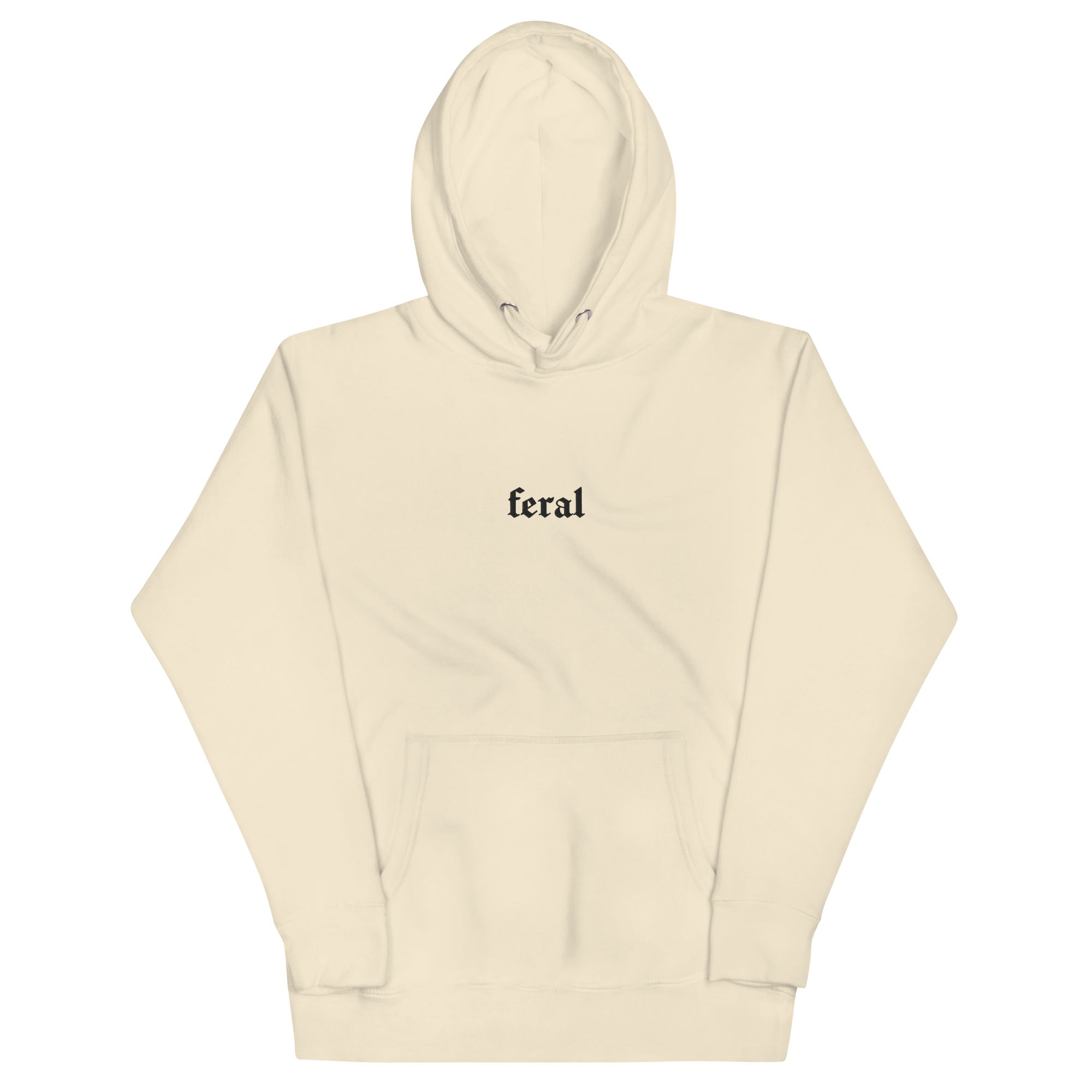 Feral Embroidered Hoodie Goth Cloth Co.