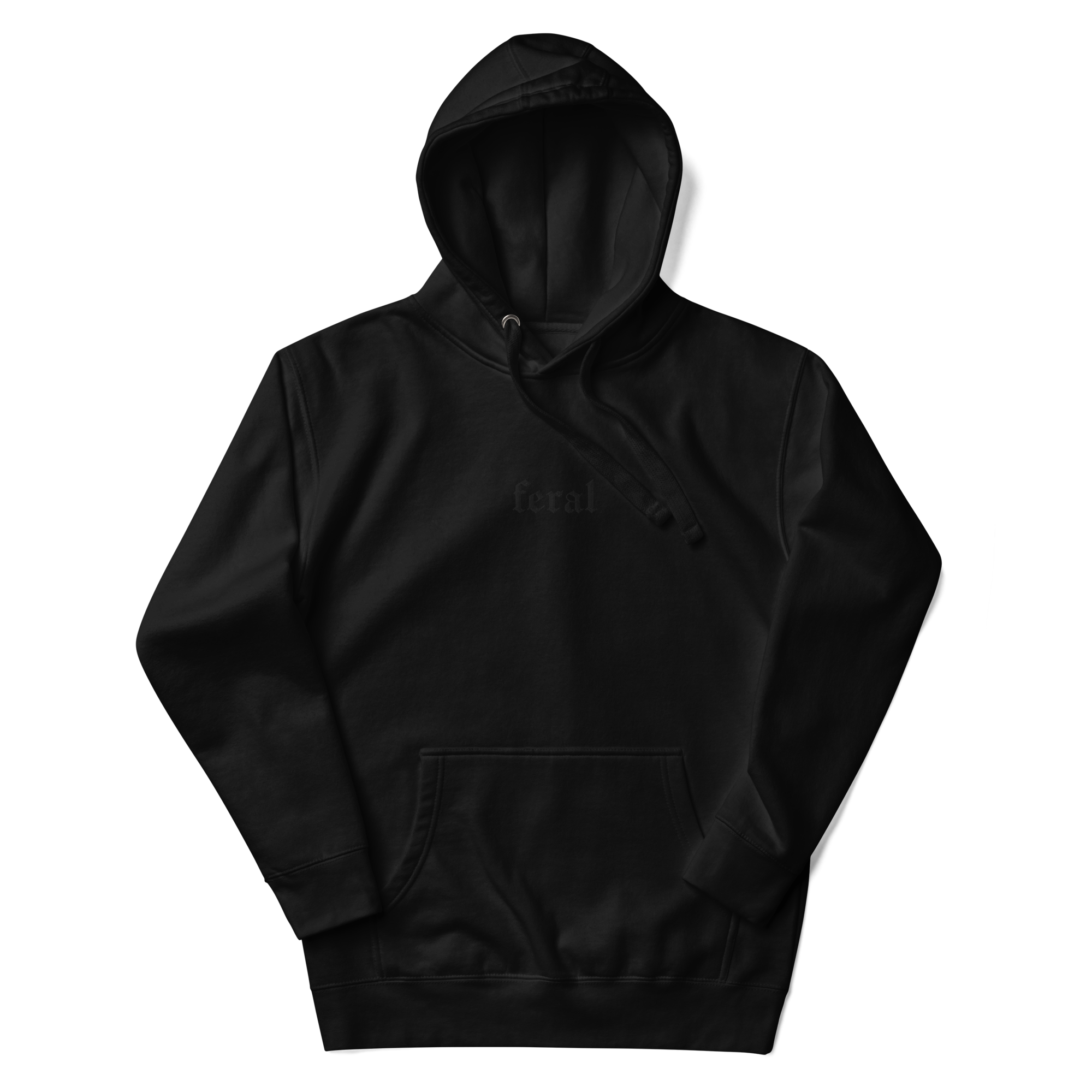 Feral Embroidered Hoodie Goth Cloth Co.