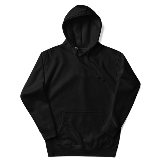 Feral Embroidered Hoodie Goth Cloth Co.