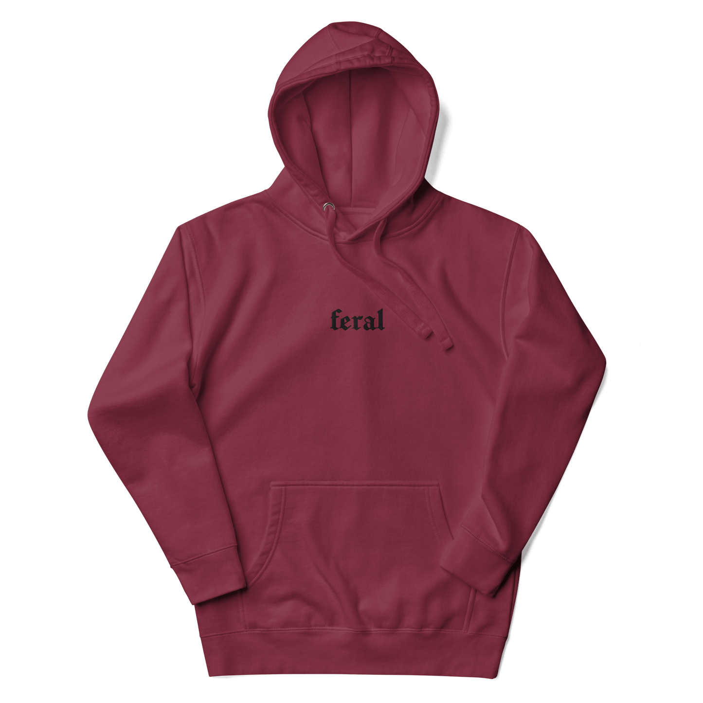 Feral Embroidered Hoodie Goth Cloth Co.