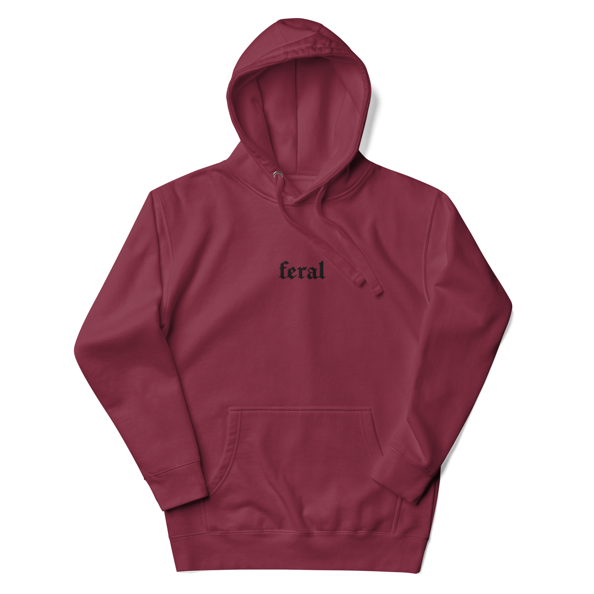 Feral Embroidered Hoodie Goth Cloth Co.