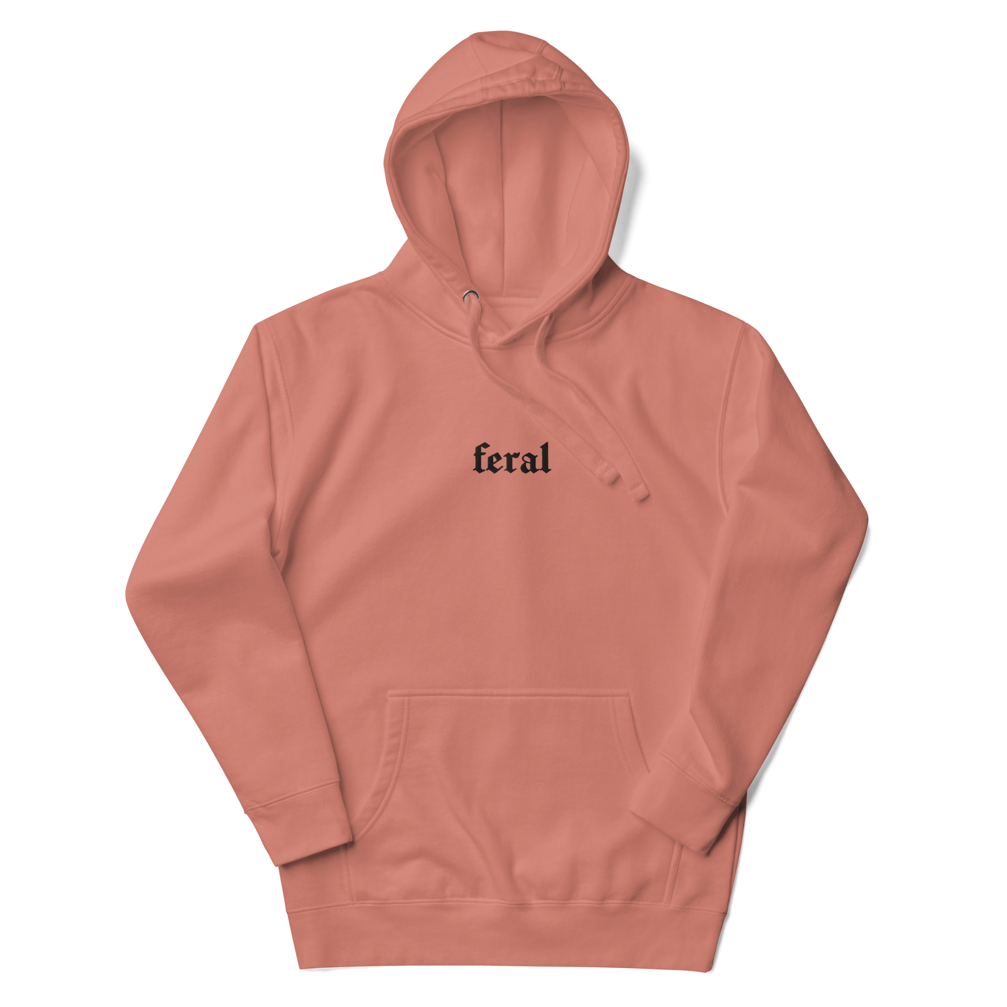 Feral Embroidered Hoodie Goth Cloth Co.