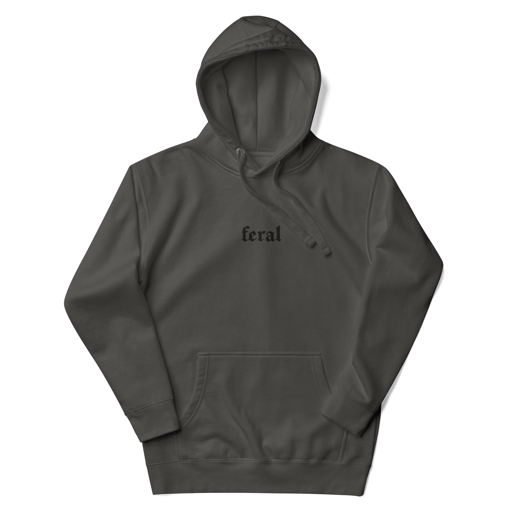 Feral Embroidered Hoodie Goth Cloth Co.