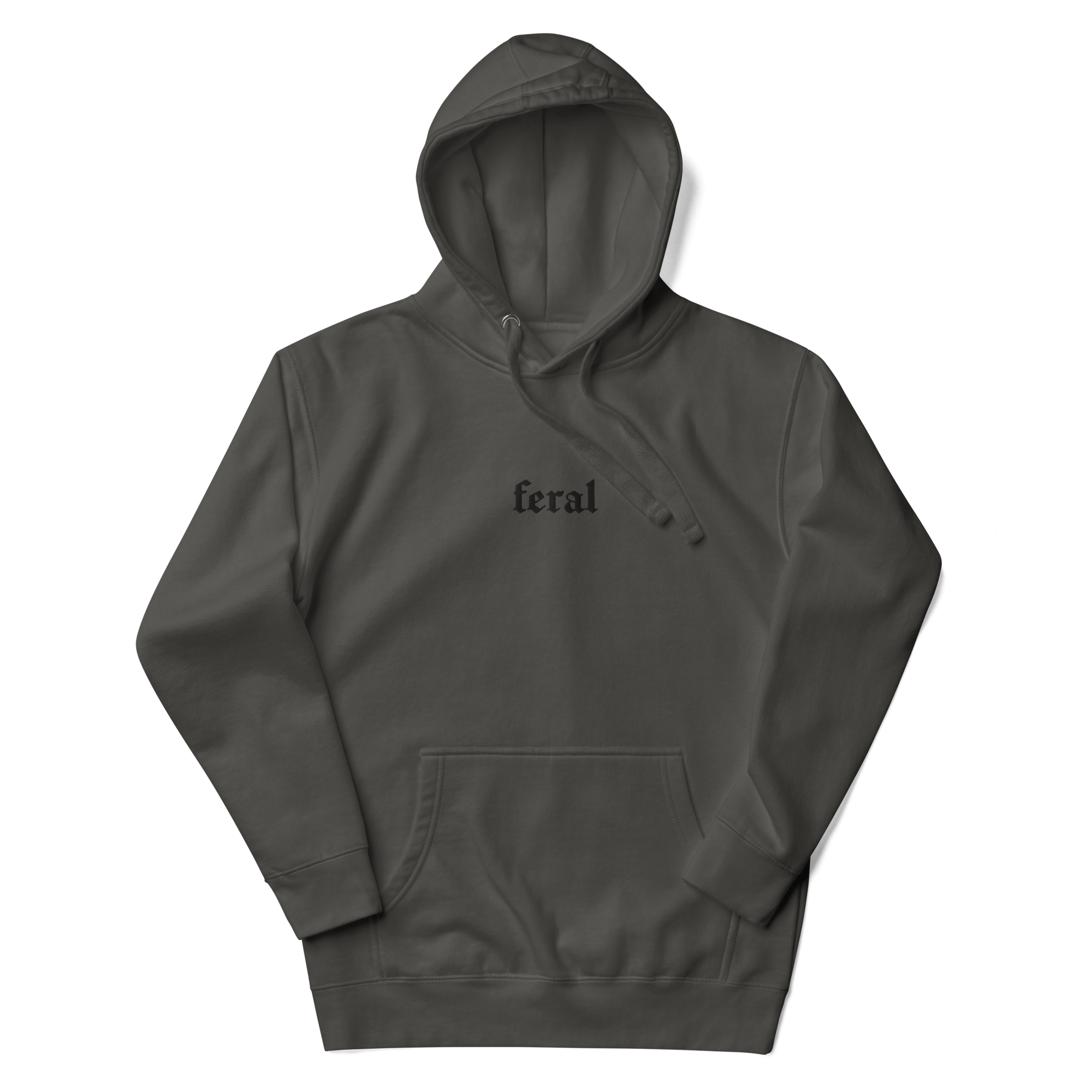 Feral Embroidered Hoodie Goth Cloth Co.