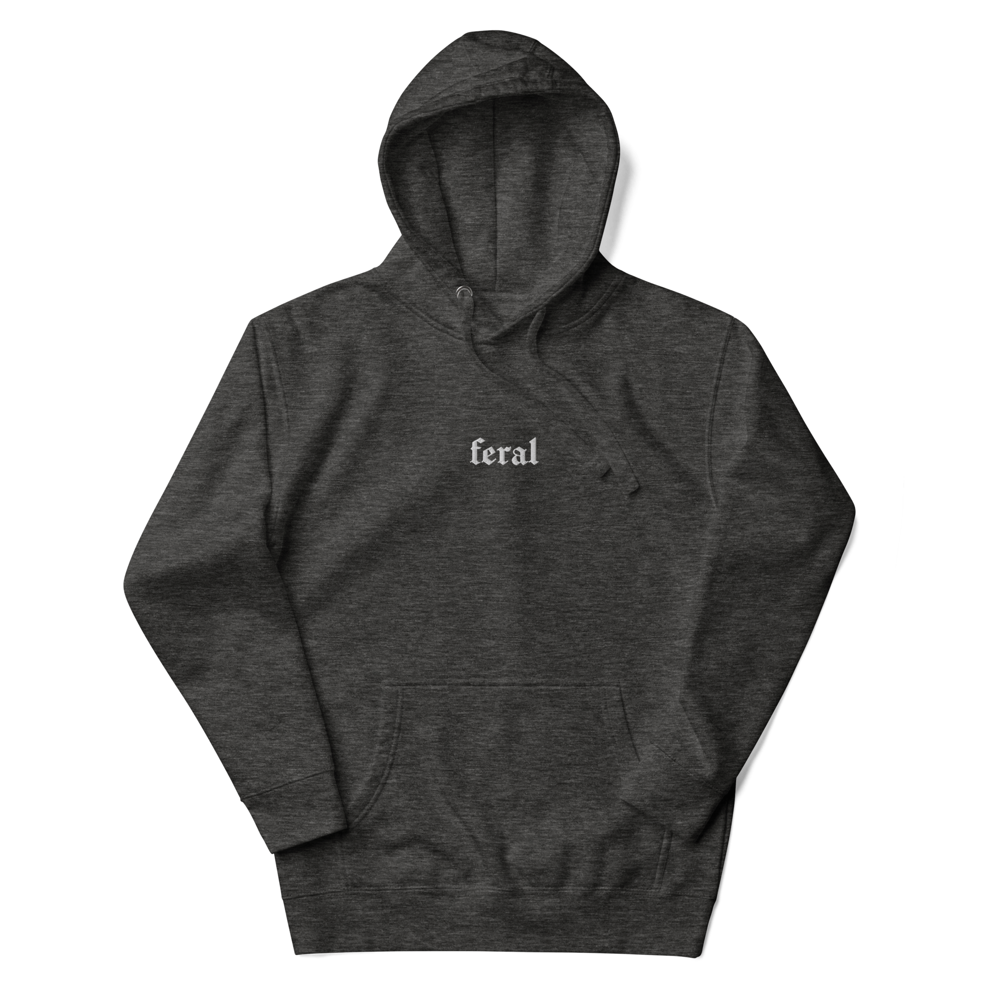 Feral Embroidered Hoodie Goth Cloth Co.