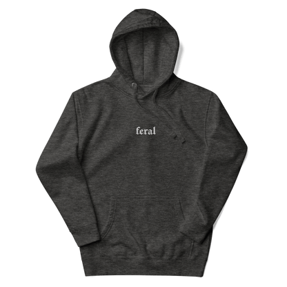 Feral Embroidered Hoodie Goth Cloth Co.