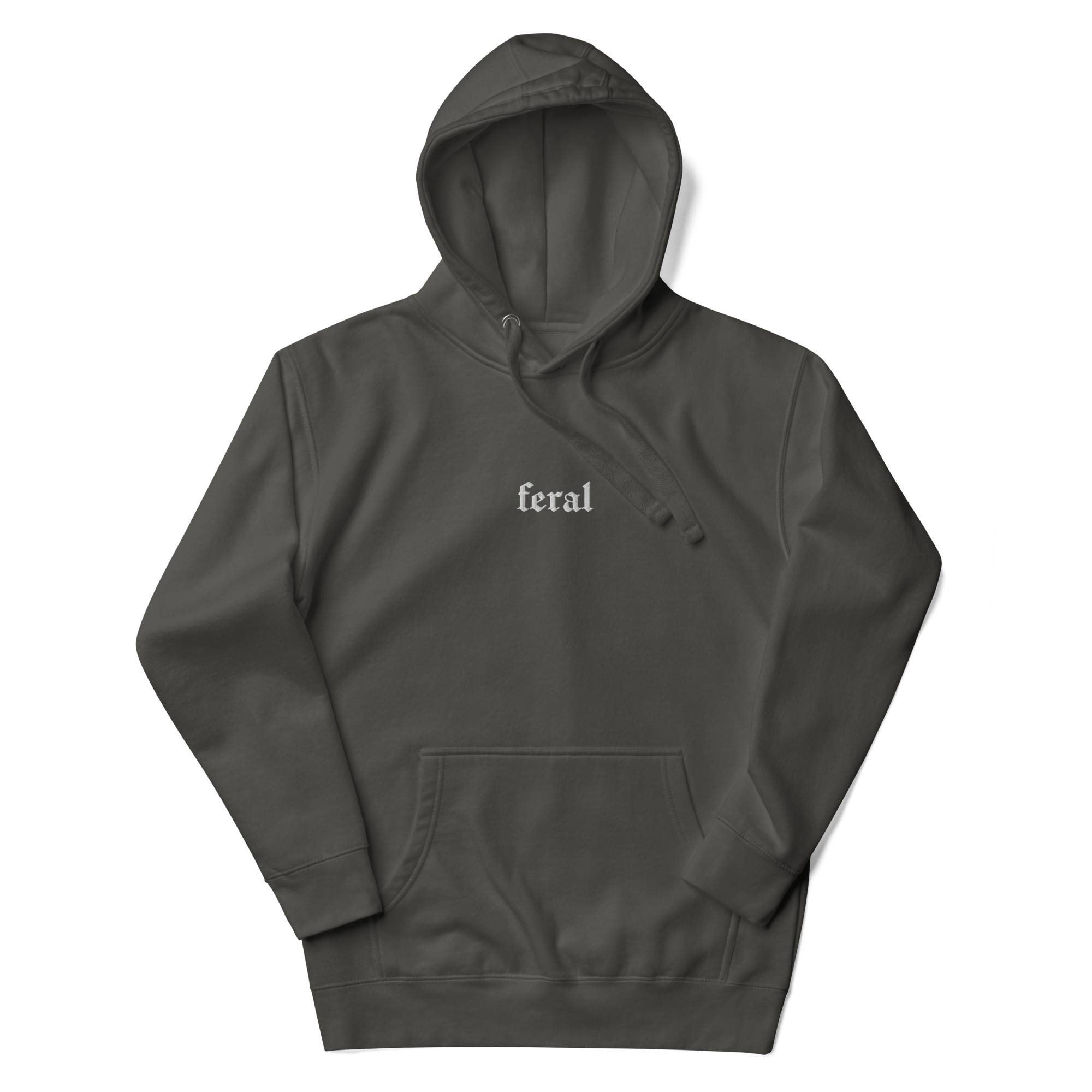 Feral Embroidered Hoodie Goth Cloth Co.