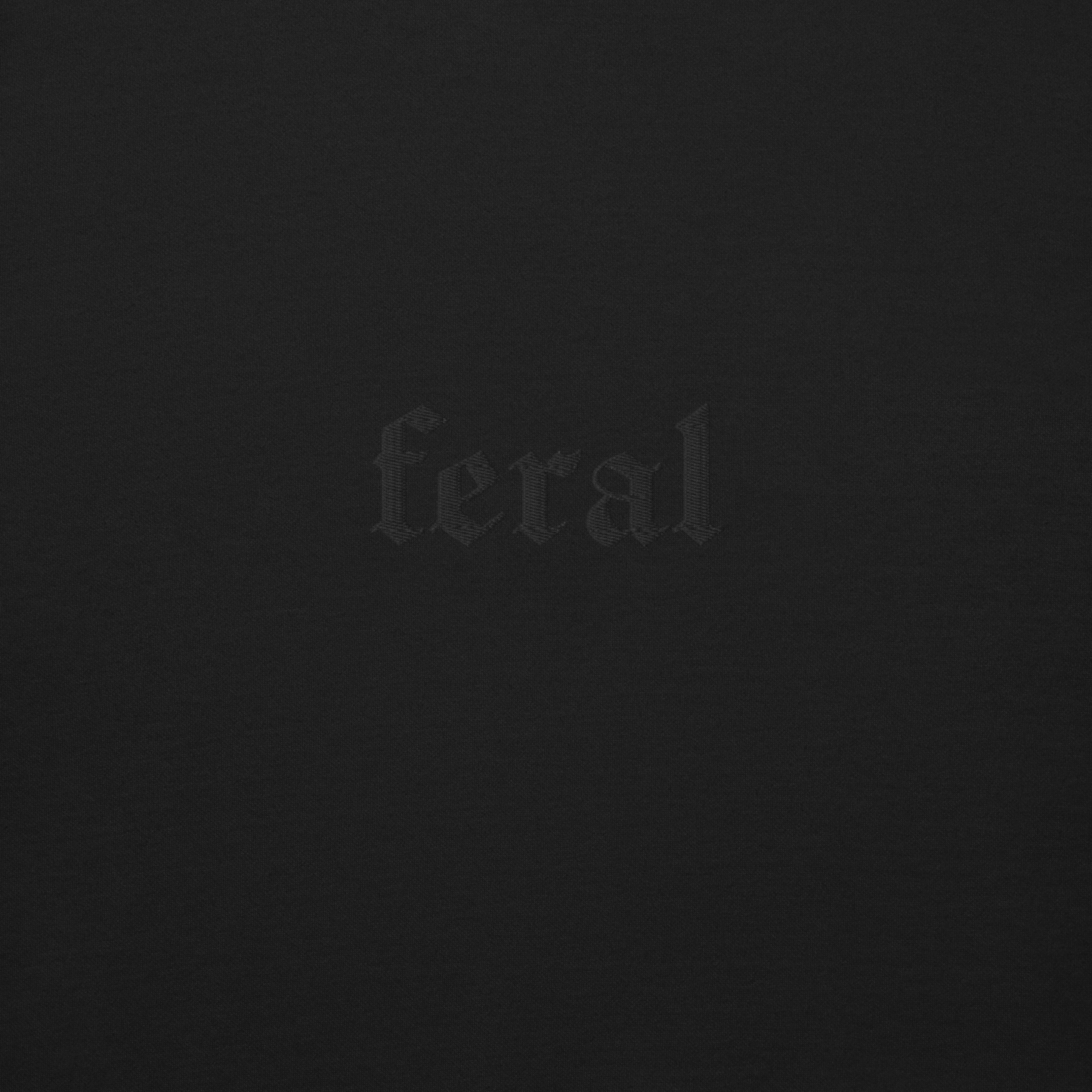 Feral Blackout Embroidered Sweatshirt Goth Cloth Co.
