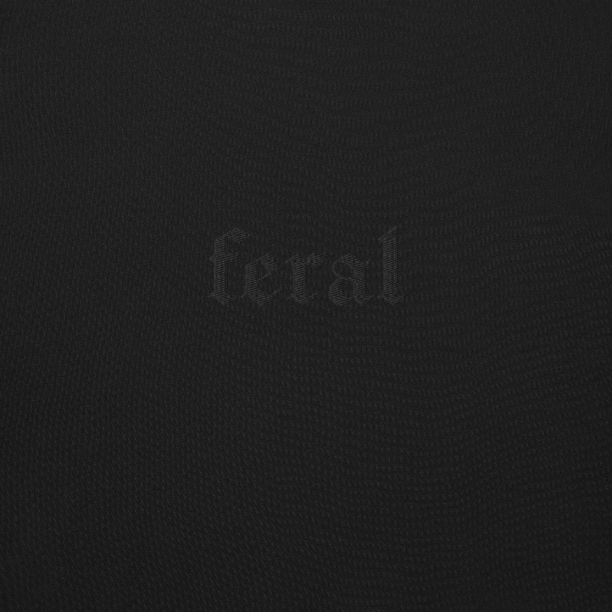 Feral Blackout Embroidered Sweatshirt Goth Cloth Co.