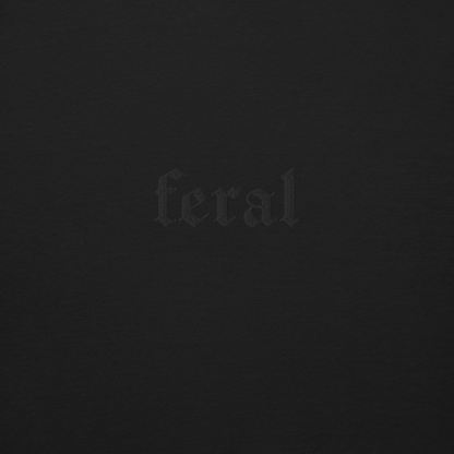 Feral Blackout Embroidered Sweatshirt Goth Cloth Co.